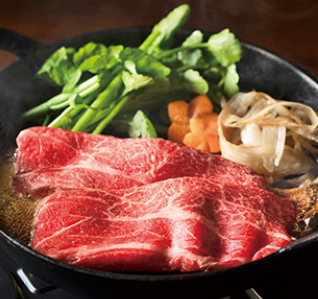 「肉處 和心」黒毛和牛 すき焼用（肩ロース）