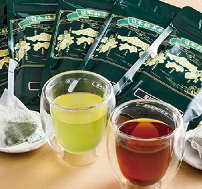 「茶処東陽園」茶雑菓ダブルウォールグラス・日本銘茶紀行ティーバッグセット