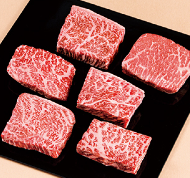 「肉處 和心」日本6銘柄和牛 ミニステーキ食べ比べ