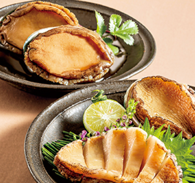 「鮑屋」鮑食べ比べ