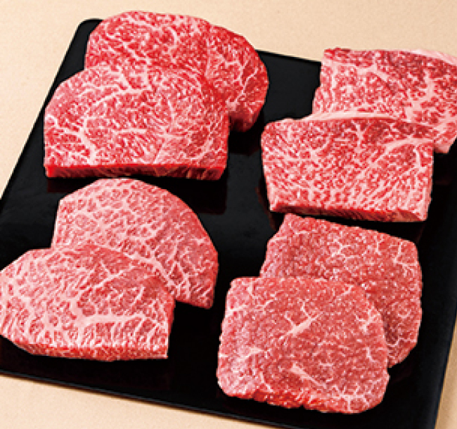 「肉處 和心」日本4銘柄和牛ミニステーキ用