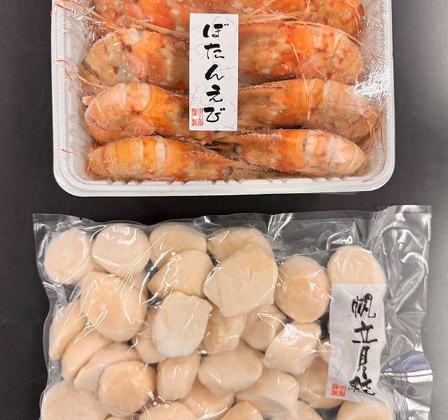 ぼたんえび・ほたて貝柱