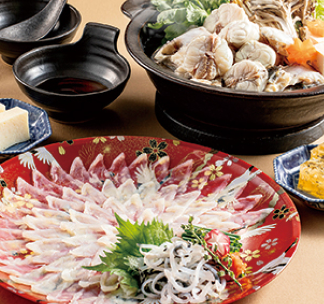 「関とら本店」ふく料理フルコース