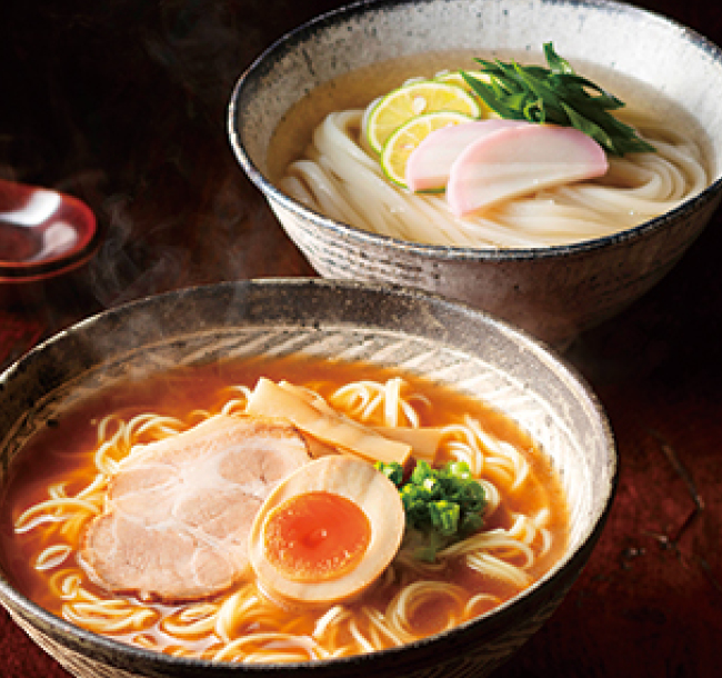 「名代じん家」あごだし醤油中華そば・うどん詰合せ